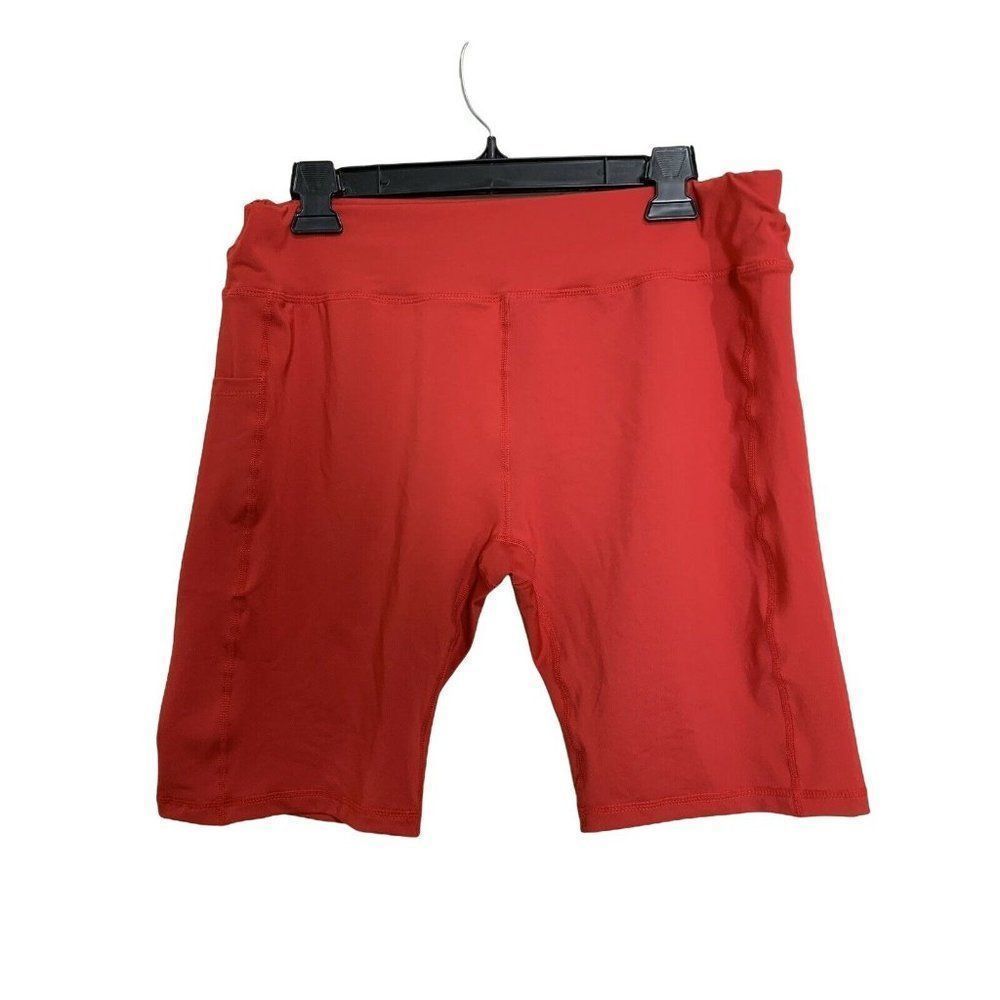 Men's Red XLarge Compression Short Sport Athletic Lightweight Lounge Bike 5804